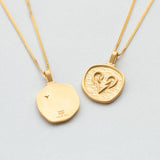 Celestial necklace gold
