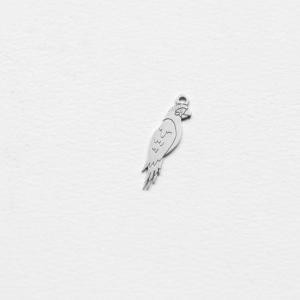Αθήνα κέντρο parakeet earring charm silver