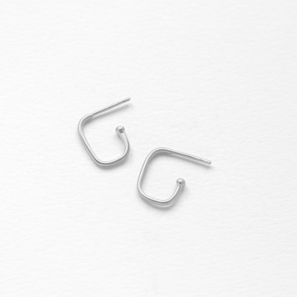 Charming Squares S earrings silver