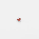 Heartlette earring charm silver