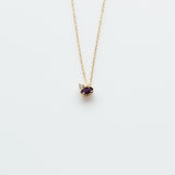 Fizzy amethyst & white topaz necklace 14K yellow gold