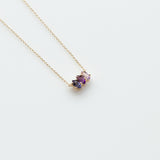 Fizzy amethyst & iolite necklace 14K yellow gold