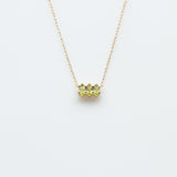 Fizzy peridot necklace 14K yellow gold