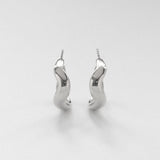 Vague hoops L silver