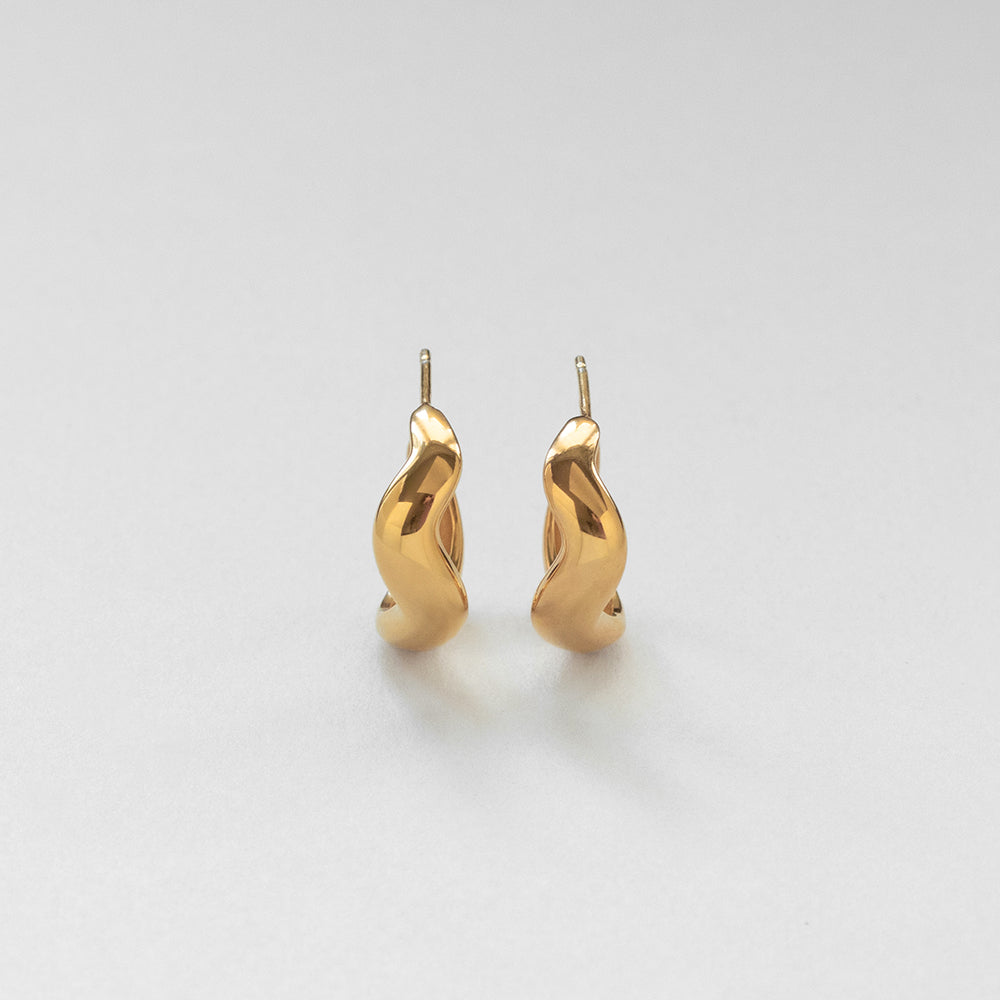 Vague hoops M gold