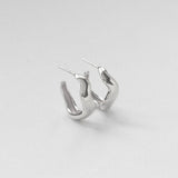 Vague hoops M silver