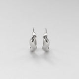 Vague hoops M silver