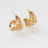 Coquilles slice hoops gold