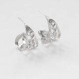 Coquilles slice hoops silver