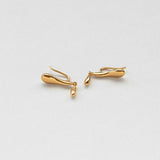 L'eau drops climber earrings gold