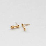 L'eau flow earrings gold