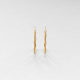 Sirène mezzo hoops gold