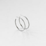 Sirène mezzo hoops silver