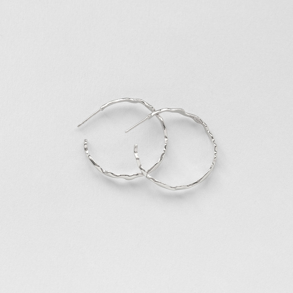 Sirène soprano hoops silver
