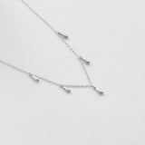 L'eau charm necklace silver