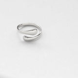 L'eau drops ring silver