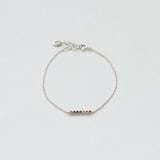 Astro rainbow 14K white gold bracelet