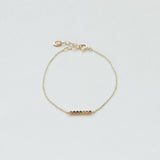 Astro rainbow 14K yellow gold bracelet