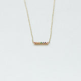 Astro rainbow 14K yellow gold necklace