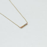 Astro rainbow 14K yellow gold necklace
