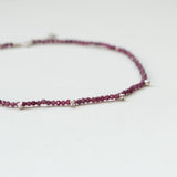 Terrestrial ruby necklace silver