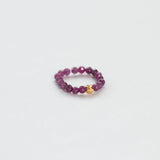 Terrestrial ruby ring gold