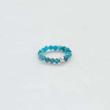 Terrestrial apatite ring silver