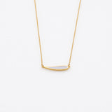 Palette Extended leaf necklace gold