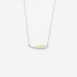 Palette Extended leaf necklace silver
