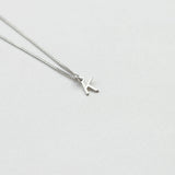Initial necklace silver
