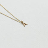 Initial necklace 14Κ yellow gold