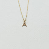 Initial necklace 14Κ yellow gold