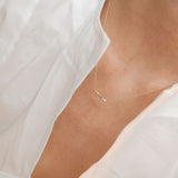 Astro rainbow 14K yellow gold necklace