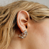Coquilles slice hoops silver