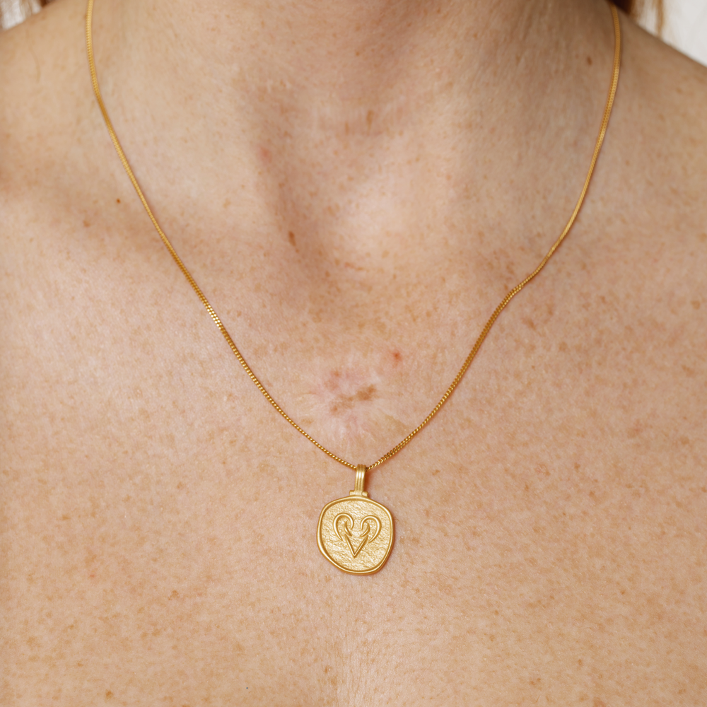 Celestial necklace gold