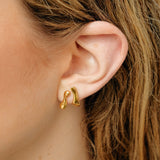 L'eau swell earring gold