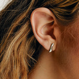 L'eau swell earring silver