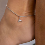 Mermaid necklace charm silver