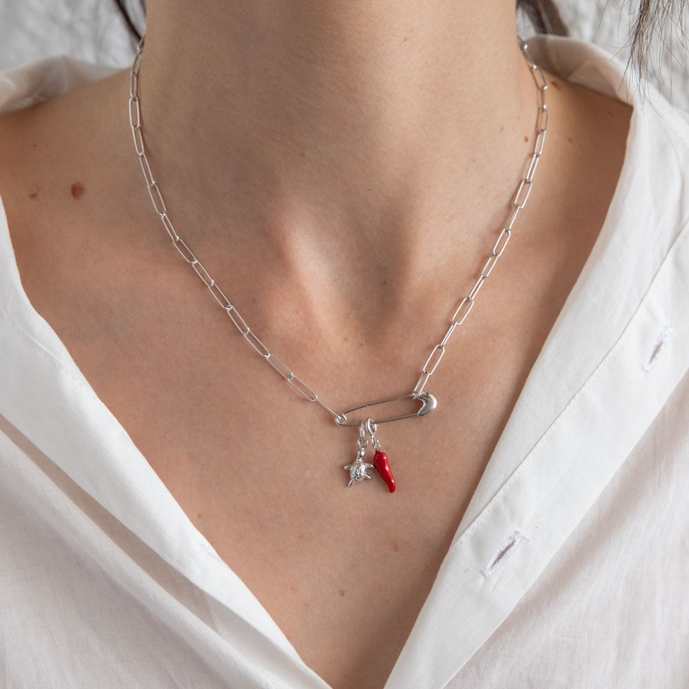 Tartaruga all purpose charm silver