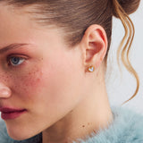 Heartlette stud earrings gold