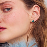 Heartlette stud earrings silver