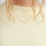 Palette Extended leaf necklace gold