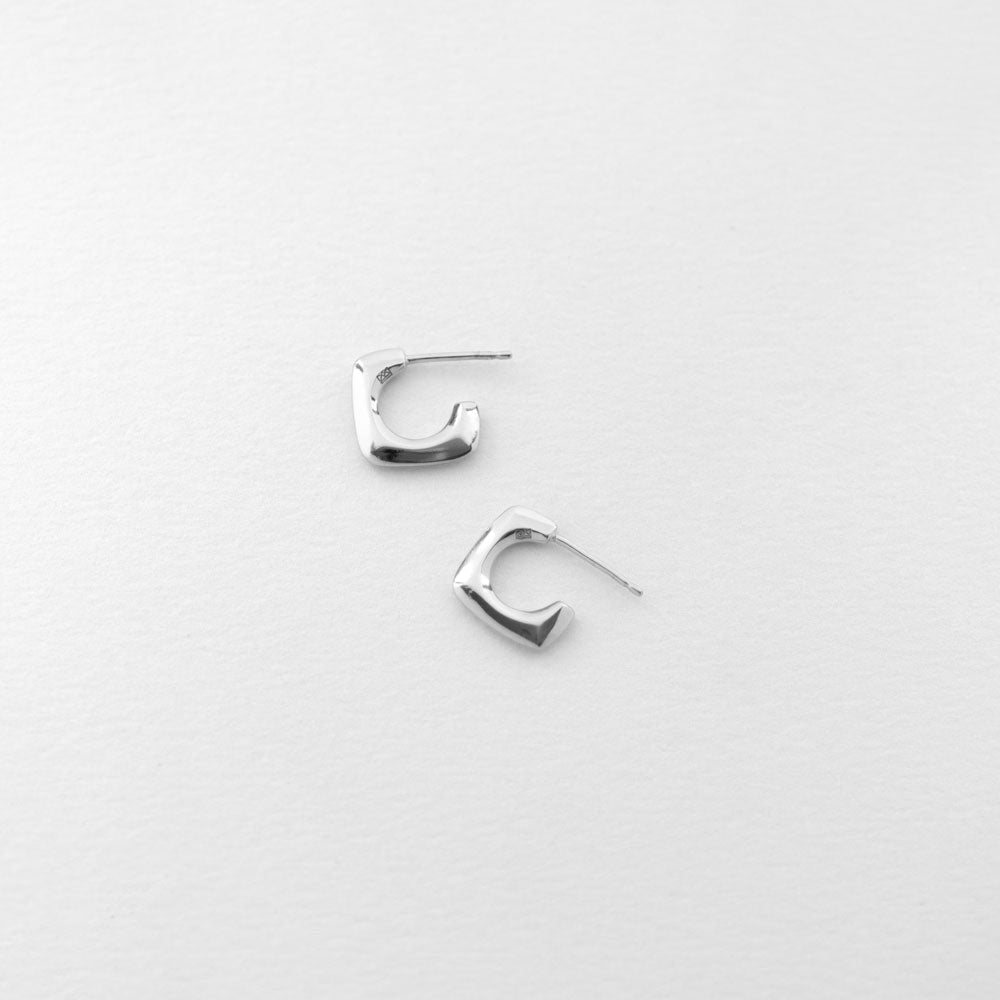 Camping earrings silver