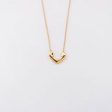 Camping necklace gold