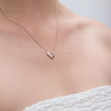 Camping necklace silver