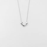 Camping necklace silver