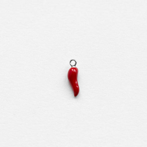 Cornicello earring charm silver