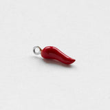 Cornicello earring charm silver