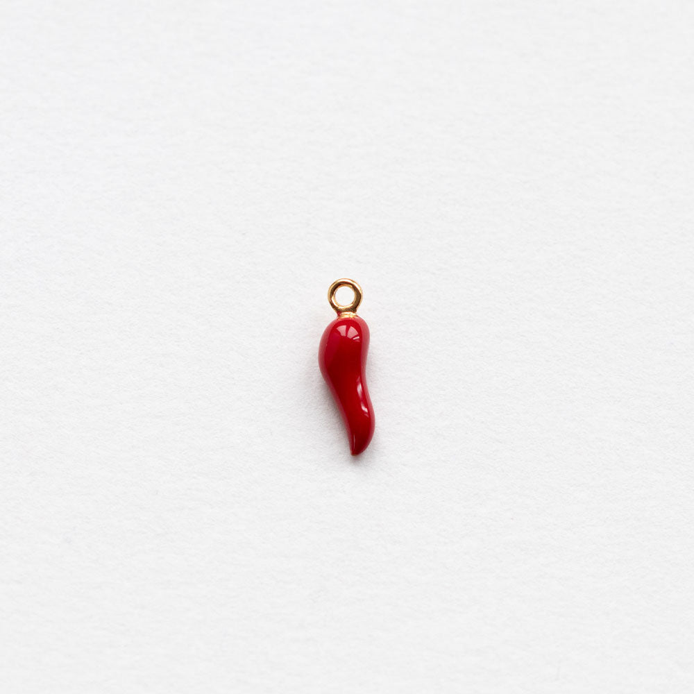 Cornicello earring charm gold