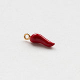 Cornicello earring charm gold